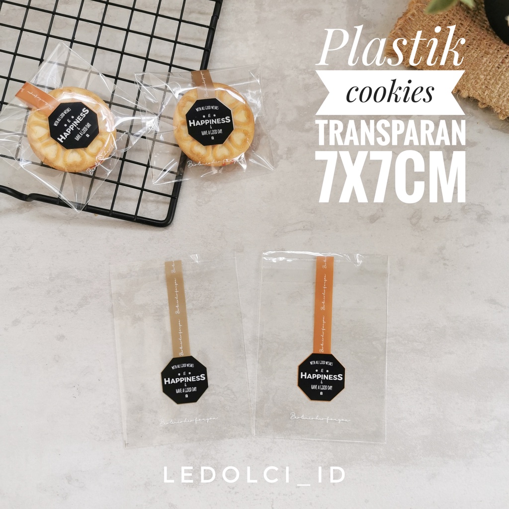 Jual Plastik Cookies Kantong Biskuit Model Happiness Shopee Indonesia