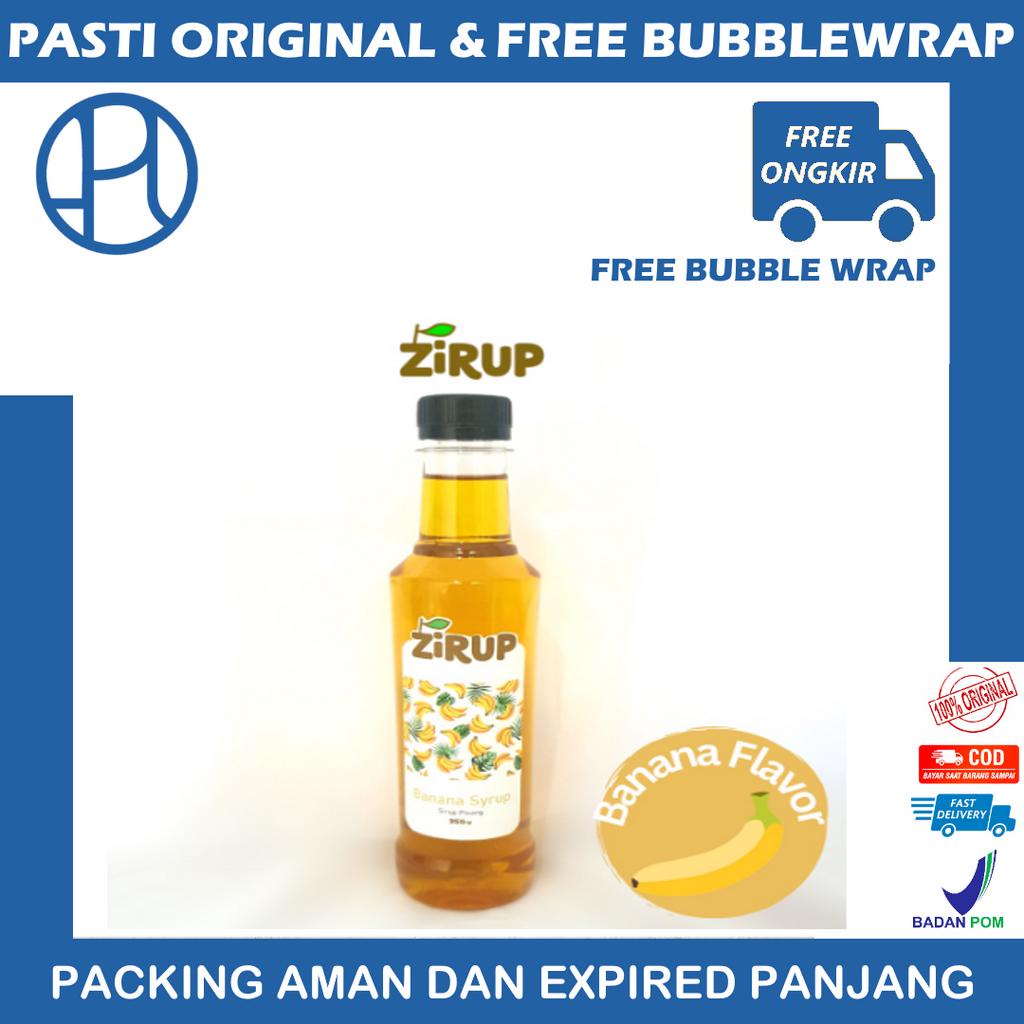 ZIRUP Minuman Sirup Rasa PISANG BANANA FLAVOR 350ML