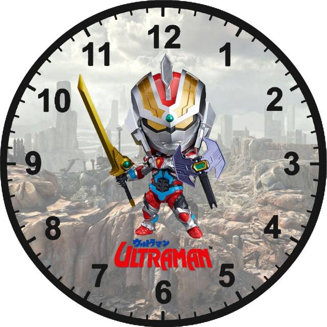 Jam Dinding/ Jam Meja  Ultraman Diameter 20cm Bagus Murah