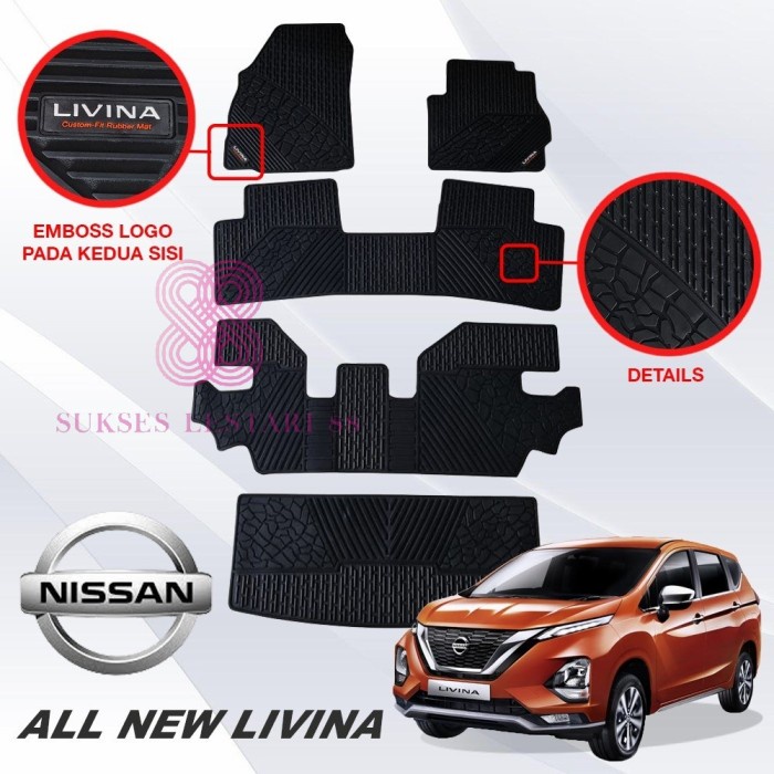 KARPET MOBIL NISSAN ALL NEW LIVINA FULL SET PREMIUM