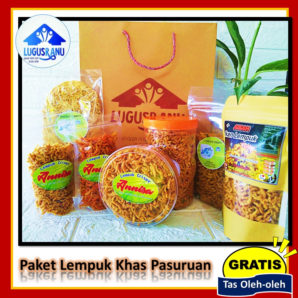 

Paket Lempuk Crispy Khas Danau Ranu Grati Pasuruan Makanan Instan - Free Souvenir Bag