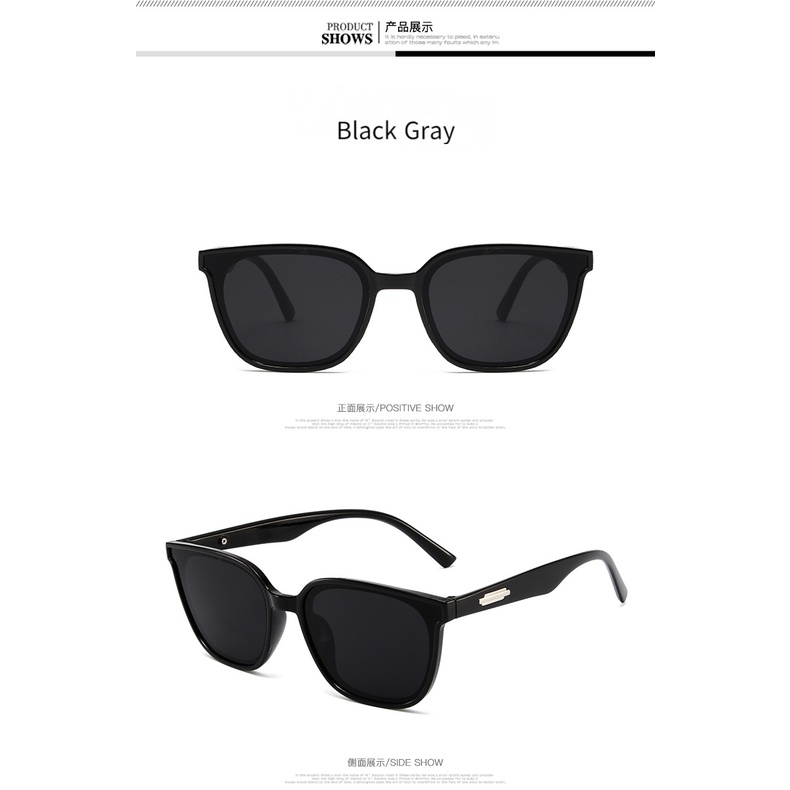 Kacamata Hitam Wanita Model Retro Kotak Frame Besar Nyaman