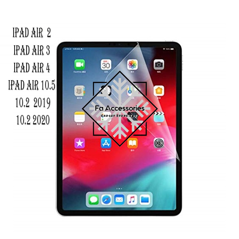 FA ANTI GORES JELLY HYDROGEL IPAD AIR  2 3 4 5 10.5 10.2  2019 2020 2022 SCREEN PROTECTOR