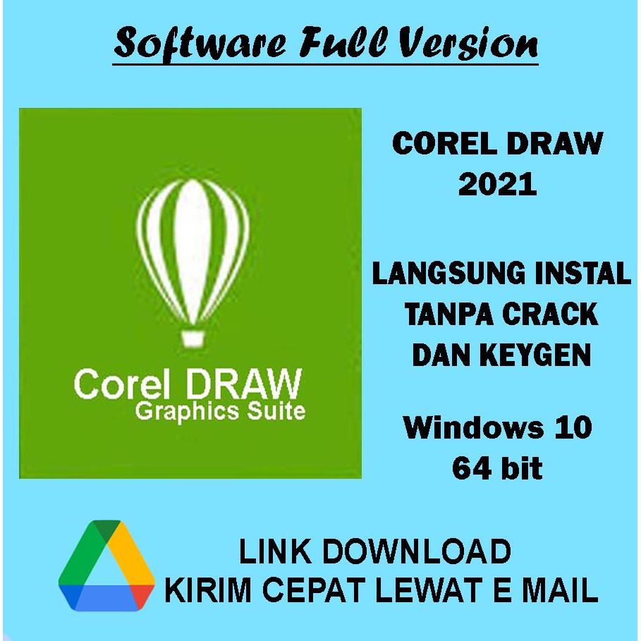 COREL DRAW 2021 - FULL VERSI dan PERMANENT - 64bit