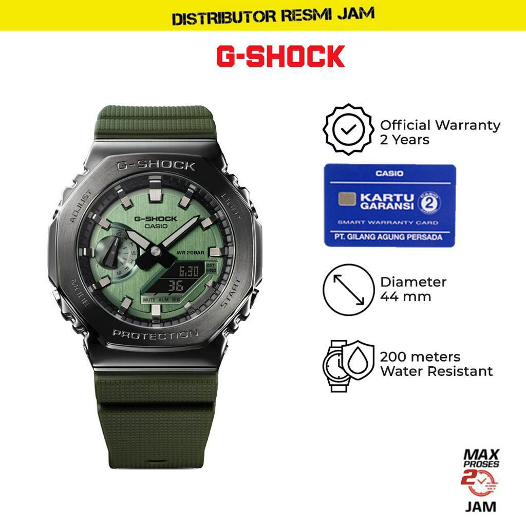 GShock GM-2100B-3ADR GM-2100 GM2100B GM2100 Garansi Resmi 2 Tahun