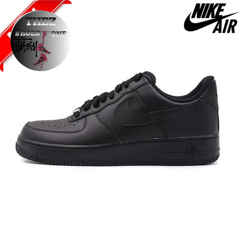 Nike Air Force 1 Low 07 Full Black - BNIB ORIGINAL MATERIAL GUARANTEE 100% Thez_Shoesone