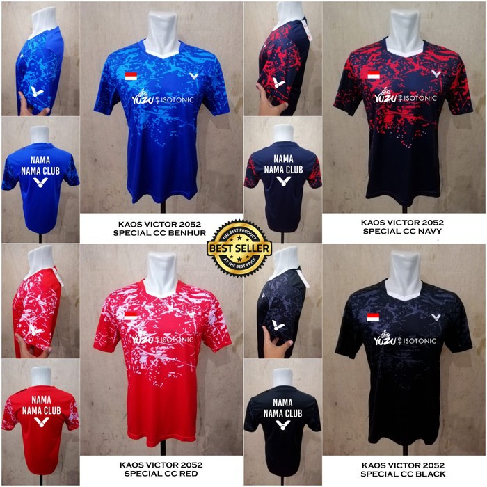 Baju badminton victor 2052 SPECIAL CC kaos victor badminton import  Limited