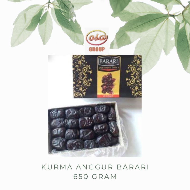 

Kurma Bam Barari l isi ± 600 gr Original.kurma anggur bam barari