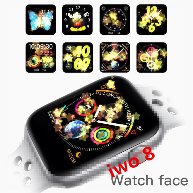 New IWO8 smartwatch 44MM Bluetooth Smart watch watches for womens  low price for ios android 1:1 VS