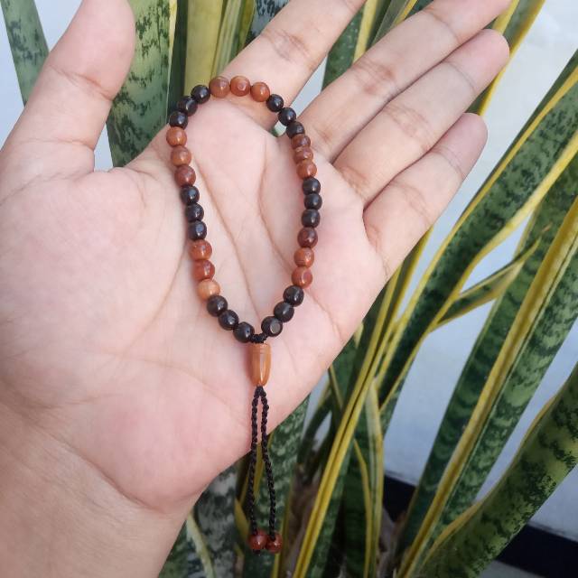 Gelang Tasbih kaukah kokka bulat kepala 33 butir