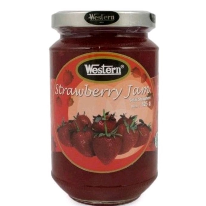 

Western strawberry pineapple jam 425gr selai strawberry / nenas