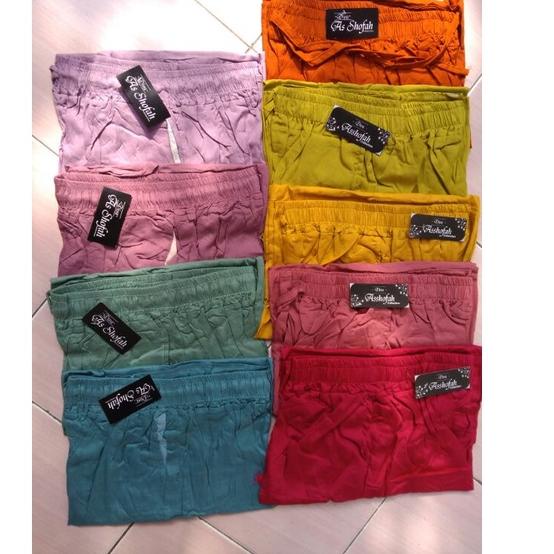 Murah Meriah Celana Kulot Rayon Celana Kulot Celana kulot Polos
