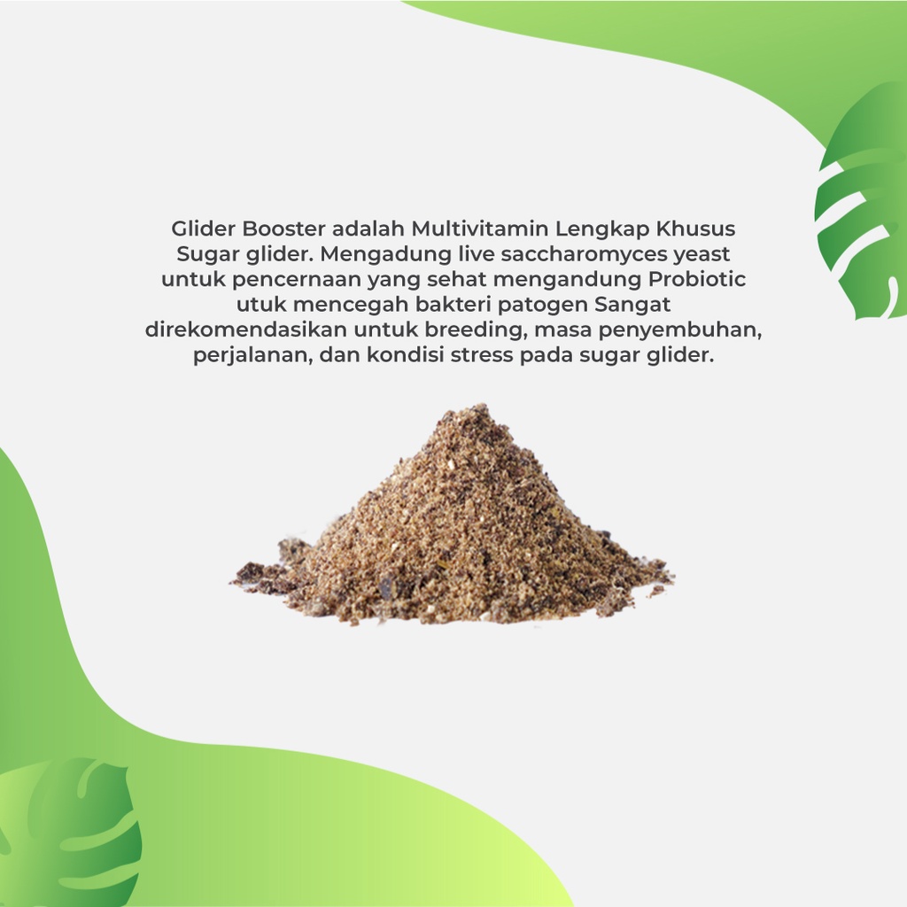 ADEWAP GLIDER Glider Booster Sugar Glider Probiotic & Saccharomyces For Over Grooming - 50 Gr
