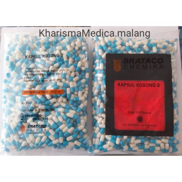 

Cangkang Kapsul Warna No 0