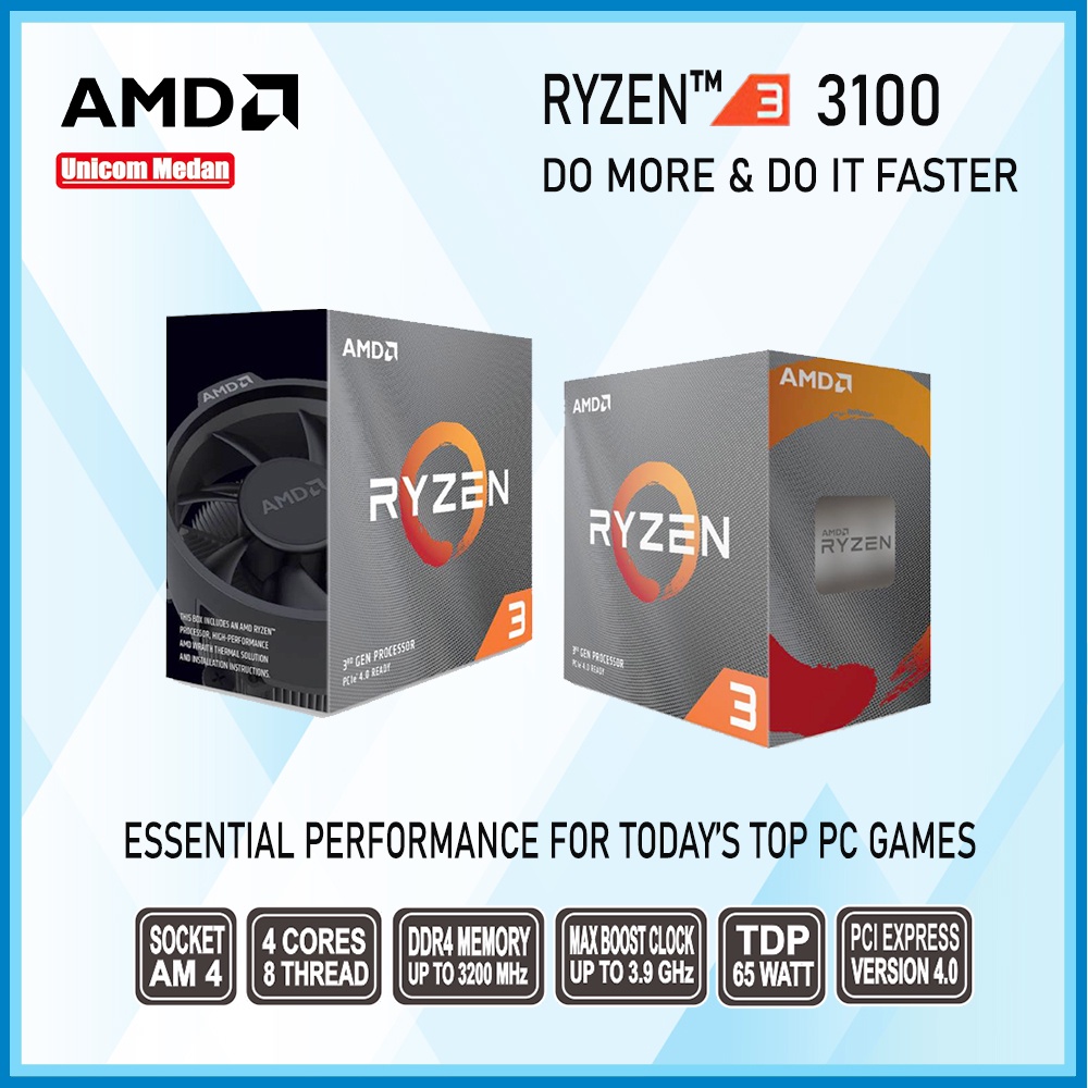 RYZEN 3 3100 AMD PROCESSOR