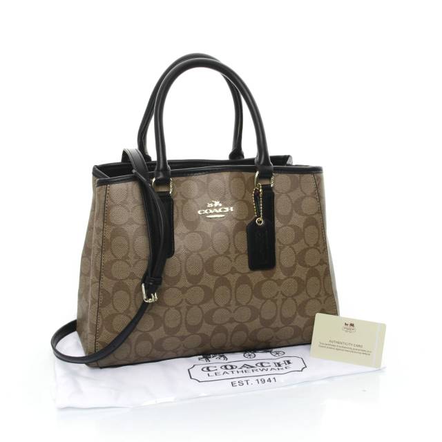 TAS TANGAN IMPORT WANITA MIRROR COACH margot carryall