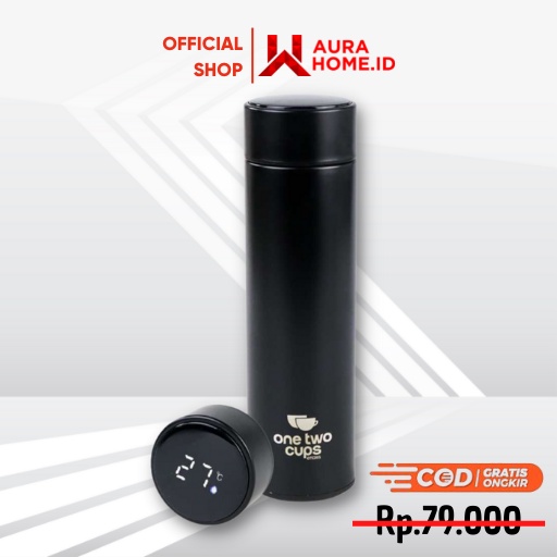 Botol Minum Thermos Suhu LCD Smart Mug 420ml tahan 24 Jam / Thermos LED Display Temperature Air Pana
