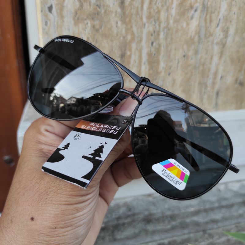 Original POLINELLI Kacamata Polarized Ultraviplet Anti Radiasi Sunglasess Glare blocking PASER IKAN