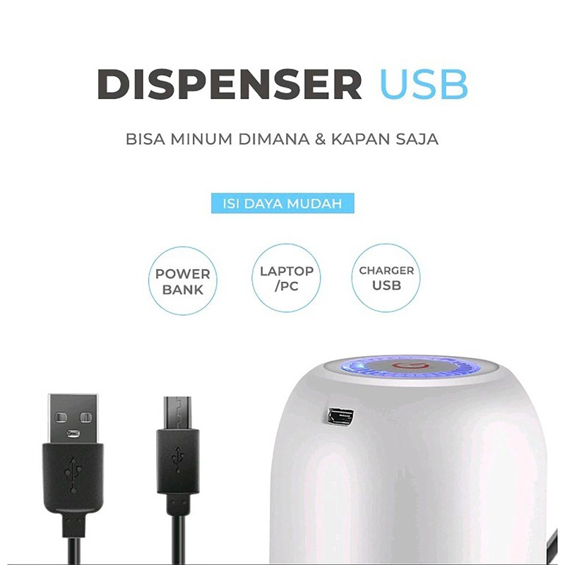 Dispenser Pompa Air Galon Elektrik Listrik Portable Water Electric Pump Usb - DuniaRumah88