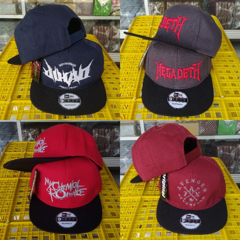 Topi metal, Snapback Metal, Snapback Musik/ Snapback Bordir/ Snapback Punk