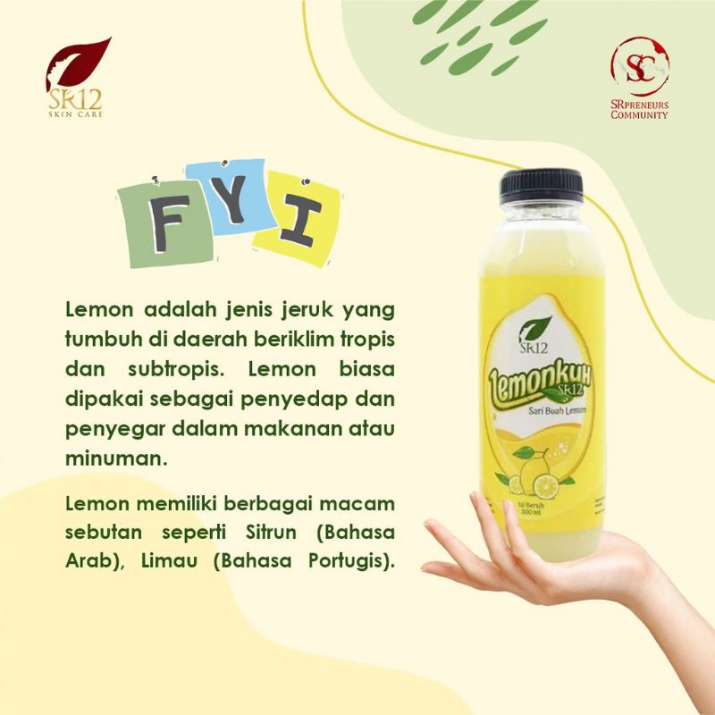 

SR12 LEMONKU/SARI LEMON ORIGINAL/MINUMAN NUTRISI DIET DETOX HERBAL