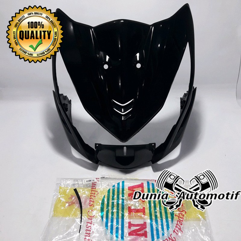 Panel Tameng Cover Lampu Depan Beat Fi 2012 2014 Warna Hitam