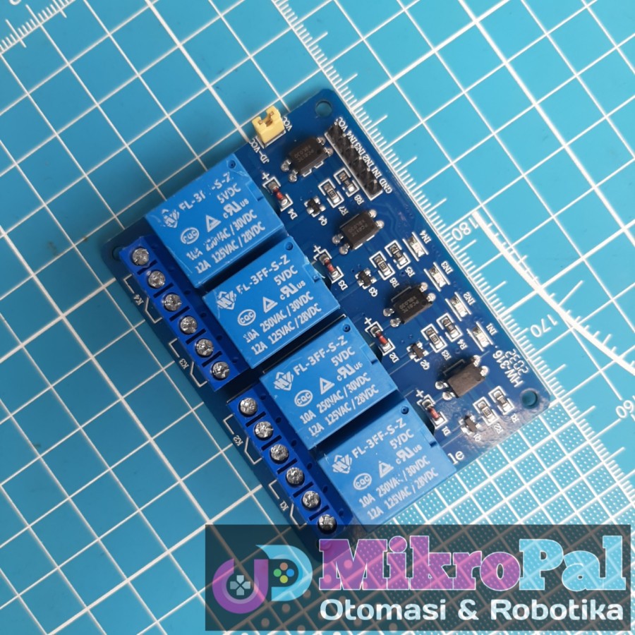 5V 4 Channel Relay Module Modul Relay 5 Volt 4 Kanal