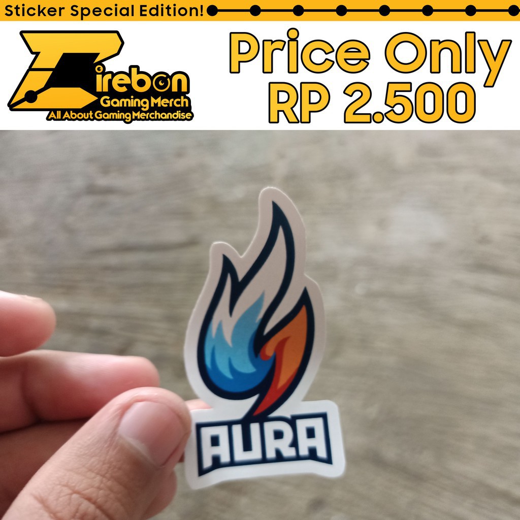 

(PROMO) Sticker Stiker Aura E-Sports Tail -Hyna Sticker