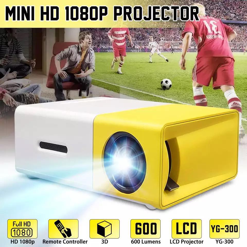 Mini Projector Portable 3D HD LED Home Theater Cinema 1080p HDMI YG300