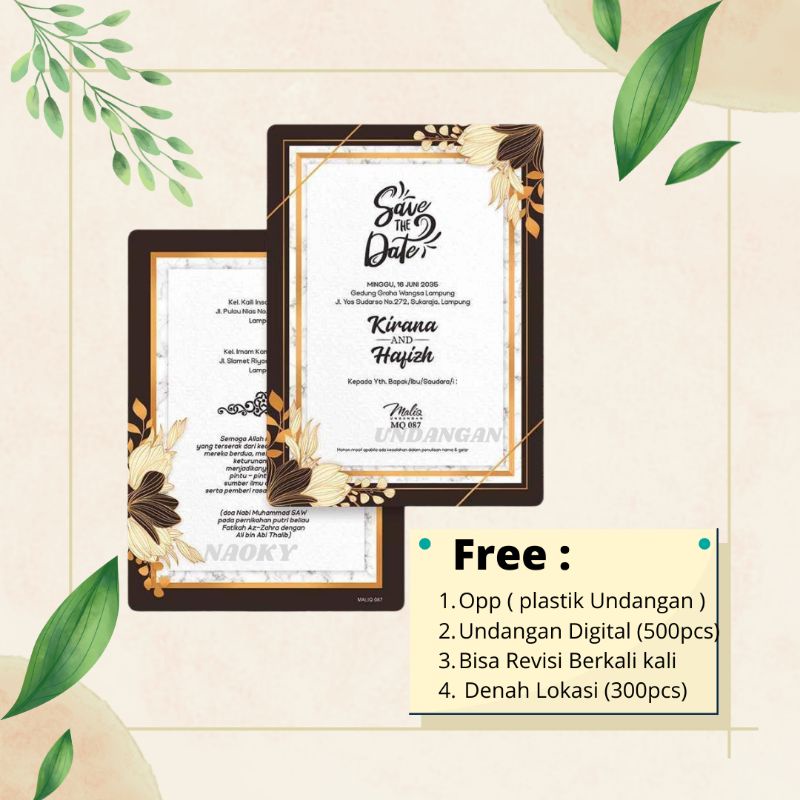 Cetak Undangan Murah Rustic Unik