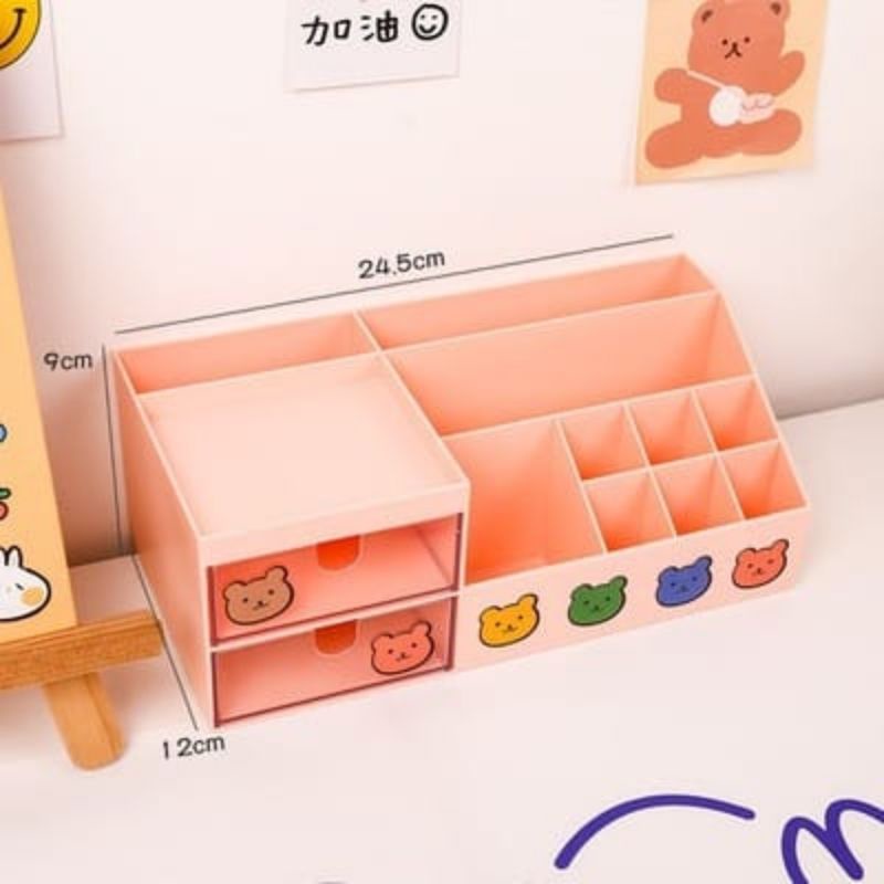 DESK ORGANIZER TEMPAT PENSIL,MAKEUP,PACKING,DLL LACI MINI LACI AESTHETIC