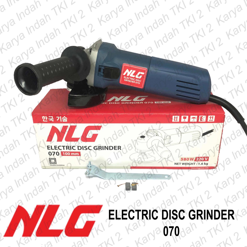 Mesin Gerinda Tangan 4&quot; NLG 070 Electric Disc Grinder Plus