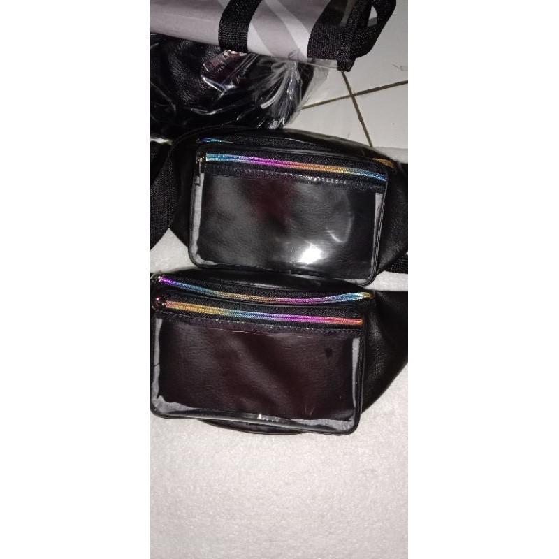 waistbag kombinasi sintetis transparant