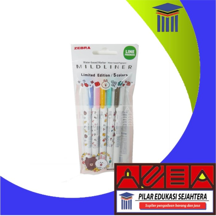 

SET MILDLINER LINE ZEBRA 5 WARNA PASTEL MURAH