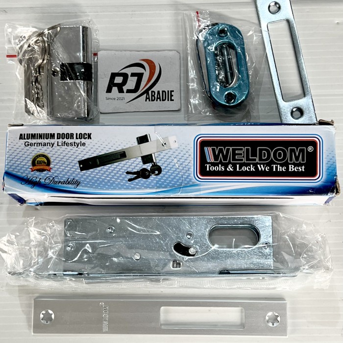 Body Kunci Biasa Pintu Kasa Nyamuk Aluminium Casa Door Lock Set WELDOM