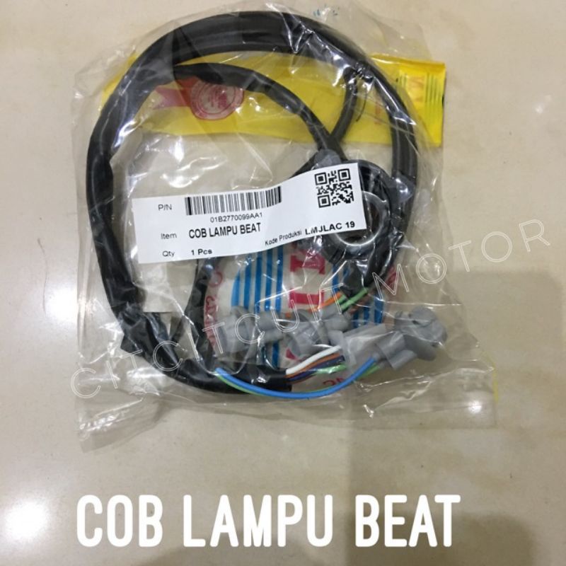 fiting lampu/kabel soket lampu depan cob lampu depan Honda beat karbu 2008-2012