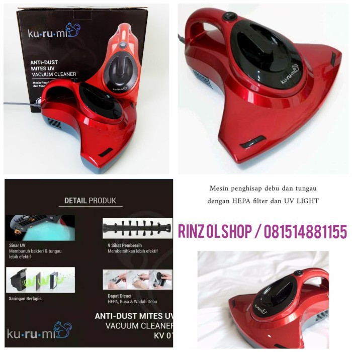 KURUMI UV VACUM CLEANER PENGHISAP DEBU & TUNGAU KASUR  SOFA