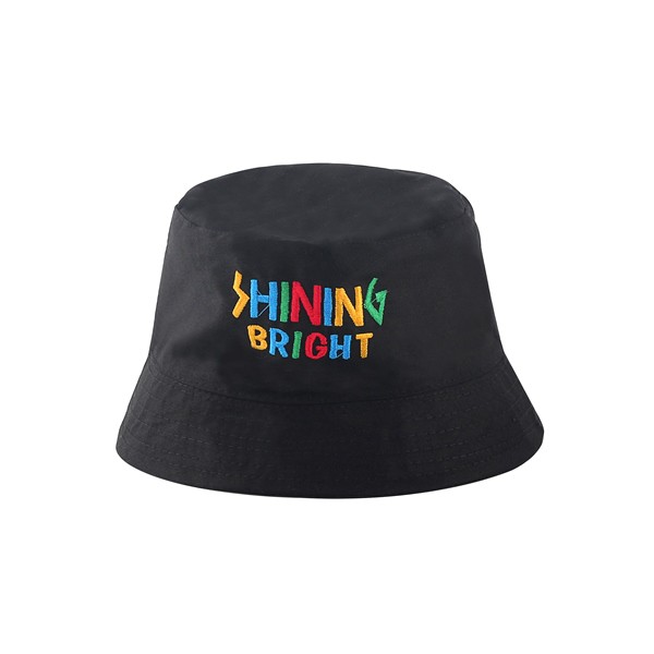 Topi Bucket Hat Korea Hitam Pria Wanita Dewasa