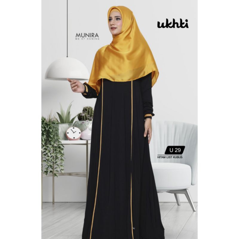 HOT SALE | GAMIS JERSEY PREMIUM ORI UKHTI MUNIRA | DRESS SYARI | PASHTAN SYARI JERSEY SPANDEK
