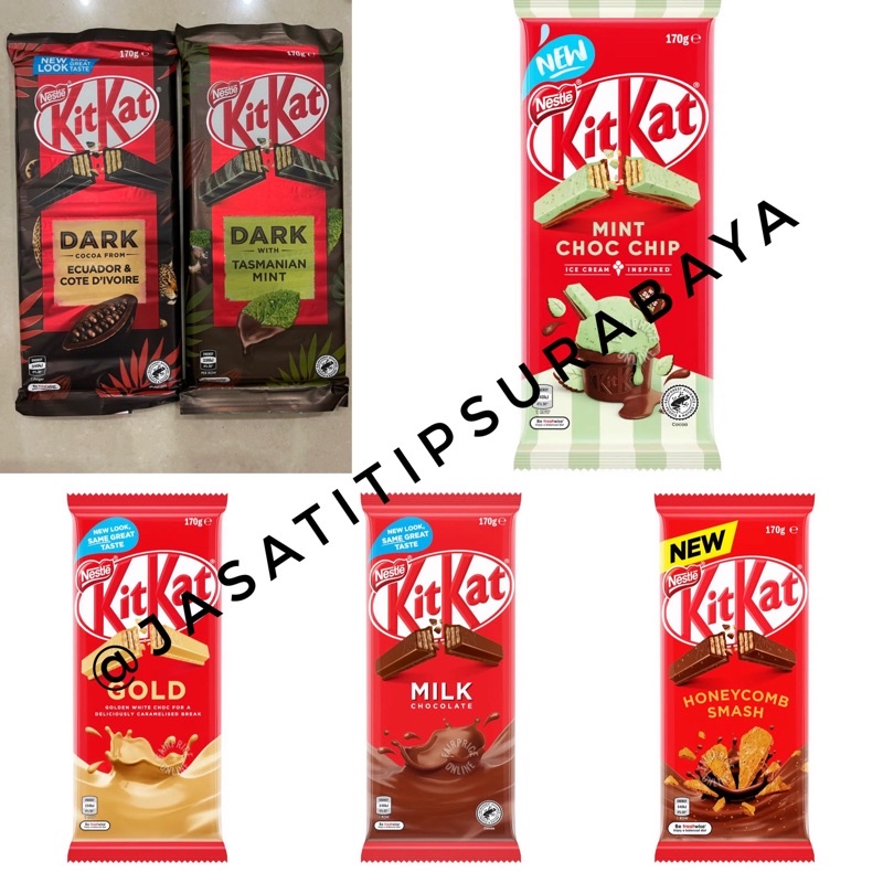 Jual Nestle Kit Kat KitKat Block Mint Choc Chip / Dark / Gold