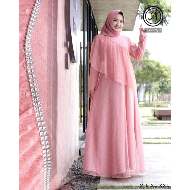 GAMIS TILE STELLI DOT| GAMIS TILE DOT| GAMIS PESTA| GAMIS KONDANGAN| DRESS PESTA| GAMIS MEWAH| GAMIS MURAH| BY ASSYFA