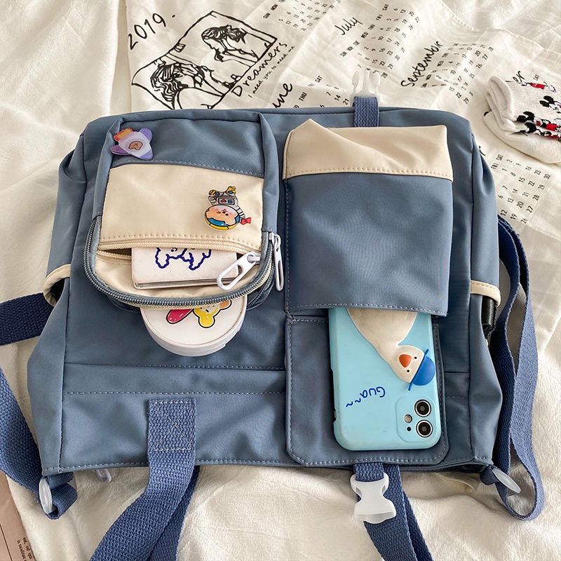 WYK127 Tas Bahu Selempang Sekolah Simple Messenger Impor TKM