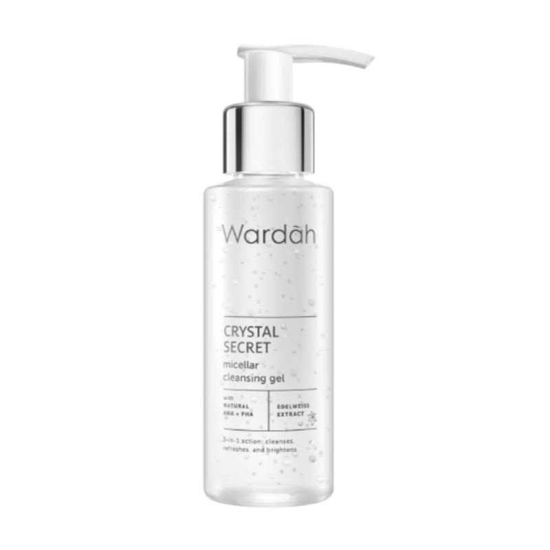 ❣️Rakkistore99❣️ Wardah Crystal Secret Micellar Cleansing Gel 95 ml- Micellar untuk kulit berminyak