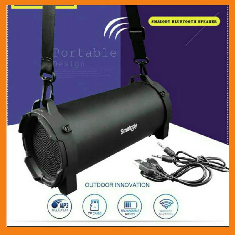 Smalody Speaker bluetooth Bombox wth strap-SL-10S