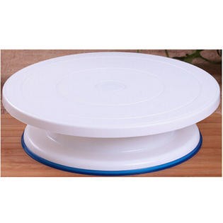 28CM Meja Putar kue Revolving Cake Stand tempat kue 360derajat