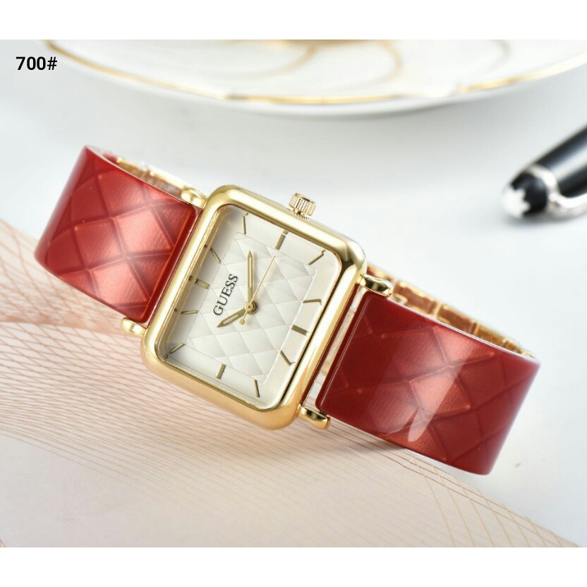 Jam Tangan Guess Square Ceramic Mika 700  RFV 94  jam tangan batam impor original tali analog digita