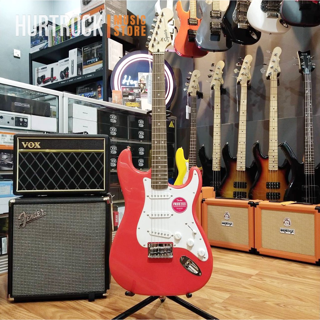 Squier Bullet By Fender Stratocaster Red