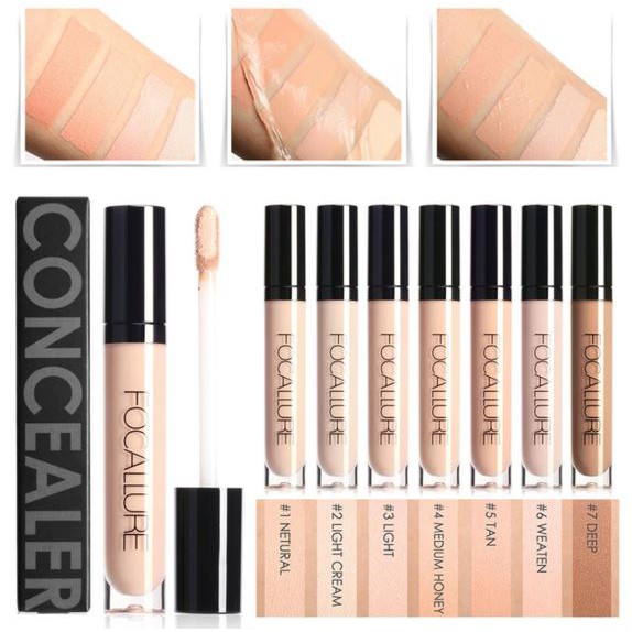 FOCALLURE Full Coverage Concealer Liquid BPOM FA-52 FA52 FA 52