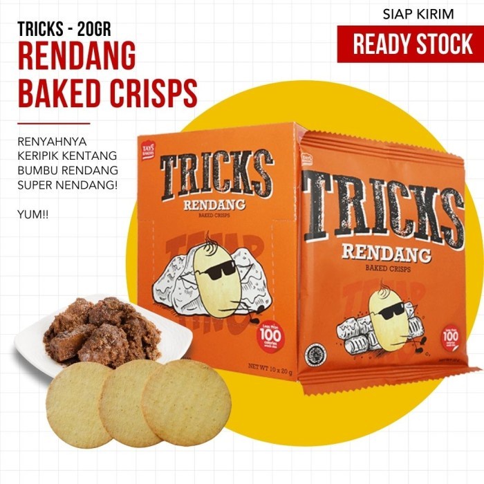 (TERMURAH) TRICKS - Baked Crisps Original, Rendang, Kimchi, Bulgogi