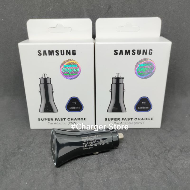 Car Adaptor Charger Samsung 25W PD USB C Fast Charging